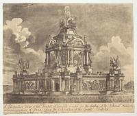A Perspective View of the Temple of Concord erected for the display of the National Fireworks in Commemoration of Peace, being the Celebration of the Grand Jubilee.