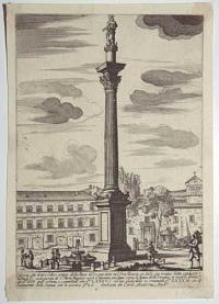 [The Marian column in Piazza Santa Maria Maggiore] Colonna gi&agrave; dentro l'atico tempio della Pace di Vespasiano nel foro Boario,