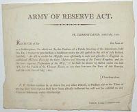 Army of Reserve Act. St. Clement Danes, 20th July, 1803.
