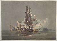 [The Hebrus and L'Etoile off Cape La Hogue, March 27th 1814.