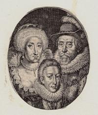 [King James I, Anne of Denmark and Prince Charles as Prince of Wales.]