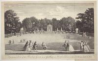 [Gobions] A perspective View of the Bowling Green &c. at Gubbins in Hertfordshire, a Seat of S.r Jeremy Sambrooke Bart.
