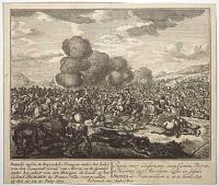 [Battle of Francavilla] Bataille tussen de Keyserlyke Troupen onder het belyt van den Generaal Graas van Mercy [...] [parallel text in Latin]