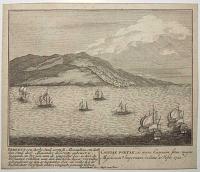 [Caspian Gates] Derbent een sterke Stad, eeryds Alexandria, om dat dees Stad door Alexander de Groote [...] [parallel text in Latin]