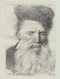 [An old man with white beard and fur hat.]