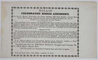 [AMERICANA]  Hollis� Celebrated Horse Liniment, For Sprains, Bruises �