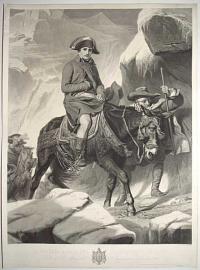 Le Général Bonaparte franchissant les Alpes.