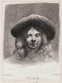 [Untitled portrait of a young man in a broad hat.]