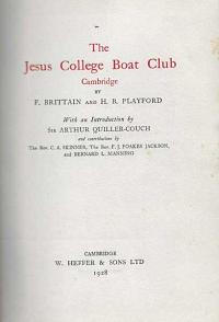 The Jesus College Boat Club. Cambridge.