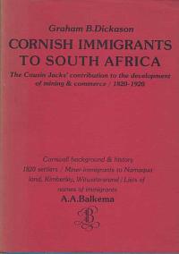Cornish Immigrants to South Africa.
