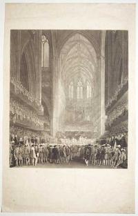 [Choir of Westminster Abbey during the coronation of His Most Gracious Majesty George the IV, July 10 1821.]