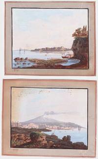 [10 topographical gouaches of Sicily.]