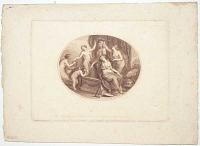 [The Graces crowning the bust of Raphael Immortal Chaplets round his head.]
