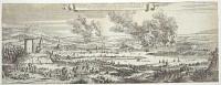 [Raid on the Medway.] Afbeeldingh van de stadt en revier van Rochester, Chatham [...].