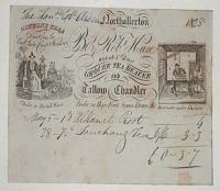 [TEA] Northallerton � Bot. of Robt. Hare. Wholesale & Retail Grocer Tea Dealer, and Tallow Chandler. Dealer in Hops, Fruit, Spices, Drugs &c.