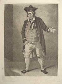 [John Moody as Commodore Flip in Shadwell's 'Fair Quaker of Deal'.]