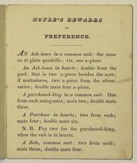 [PLAYING CARDS]  �Hoyle�s Rewards at Preferences.�