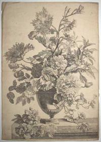 [Still-life with flowers in an urn.]