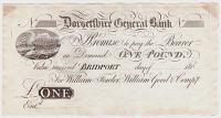 [Banknote] Dorsetshire General Bank.