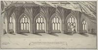 [The Chapel of St Thomas on the Bridge] Inside South View of the Under Chappel from East to West,