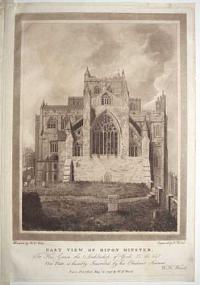 [Four View of Ripon Minster] West View of Ripon Minster. To His Grace the Archbishop of York, &c. &c. &c.  This Plate is respectfully inscribed by their obedient humble Serv.t W.H. Wood.