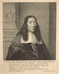 S.r William Davidsone Knight and Baronett,