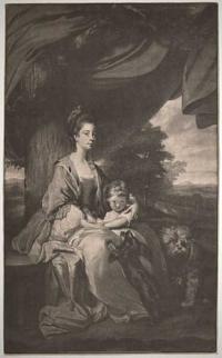[Elizabeth, Duchess of Buccleugh, with her daughter Lady Mary Scott]
