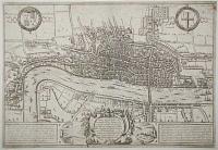 A Plan of London Westm.r and Southwark w.th ye Riv.r Thames, as they were Surveyd and publish't by Authority toward ye latter end of ye Raign of Queen Elizabeth;
