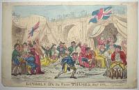 [Frost Fair] Gambols on the River Thames. Feb.y 1814.