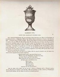 Garrick's Cup, Carved from Shakspeare's Mulberry Tree.