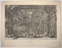 [Set design] Scena D'Invenzione e Disegno del Cavalier Bibiena rappresentante Sala Reale.