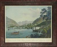 Veduta della Villa Tanzi presso Torno sul Lago di Como.