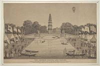 The Chinese Pagoda and Bridge, erected over the Canal in S.t James's Park, for the Grand Jubilee of the 1st of August 1814.