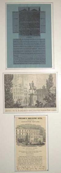 Hotel De la Sabloniere, Leicester Square, London.