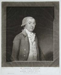 Mr. Thomas Tayler,  Twenty Two Years Master Of Lloyds Coffee House.  Died 6th. June 1796, aged 50.