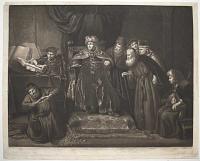 [Judas returning the Thirty Pieces of Silver to the Chief Priest and Elders.]