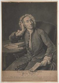 Alexander Pope, Poeta Anglus, Ob: A.o 1744 Aetat: 57.