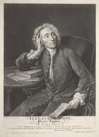 Alexander Pope, Poeta Anglus, Ob: A.o 1744 Aetat: 57.