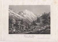 Vue du Mont Blanc et la vall&eacute;e de Chamouny.