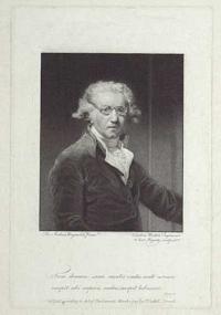 [Untitled self portrait of Sir Joshua Reynolds.] Tum demum san&aelig; mentis Oculus acut&egrave; cernere [...] Seneca.