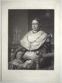 [Nicholas Wiseman] N. Card. Wiseman [facsimile signature].