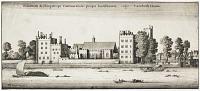 Palatium Archiepiscopi Cantuariensis prop&aelig; Londinium, vulgo Lambeth House.