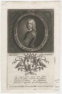 Charle Banks Gentilhomme Suedois Peintre a L'Encre de L'Achine en Mignature. 1748.