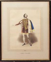 [Mario ad Gennaro in 'Lucretia Borgia'.]