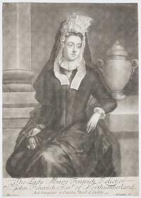 The Lady Mary Fenwick Relict of S.r John Fenwick Bar.t of Northumberland.