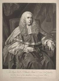 The Right Hon.ble S.r Charles Pratt K.t (now Lord Camden)