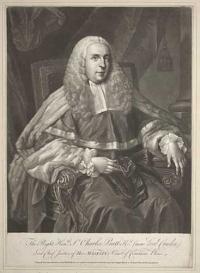 The Right Hon.ble S.r Charles Pratt K.t (now Lord Camden)
