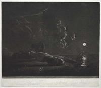 [Cattle by moonlight.]