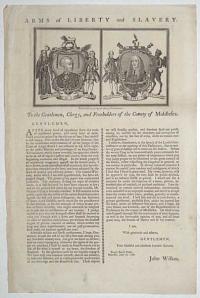[John Wilkes.] Arms of Liberty and Slevery.