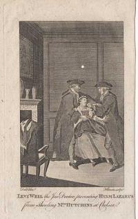 Levi Weil the Jew Doctor, preventing Hyam Lazarus from Shooting Mrs Hutchins at Chelsea.